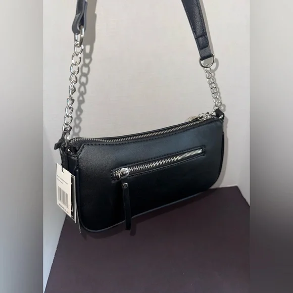 Ed Hardy Nova black crossbody bag with Red Hearts Design and embellishments BNWT - Picture 7 of 8